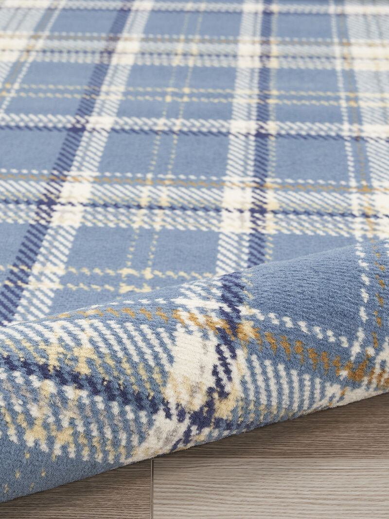 Grafix GRF03 Blue 2'3" x 7'6" Rug image number 5