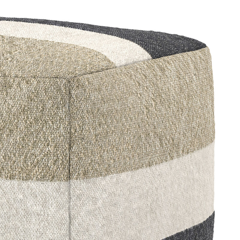 Simpli Home Claudette Square Pouf image number 6