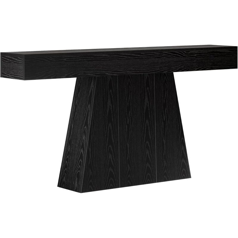 Tribesigns Modern Trapezoidal Wood Console Table image number 0