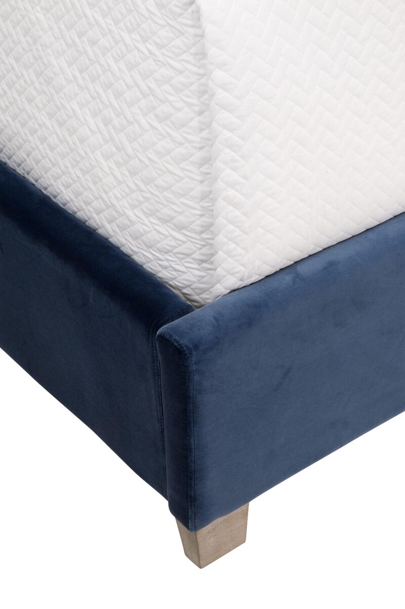 Chandler Queen Bed, Denim