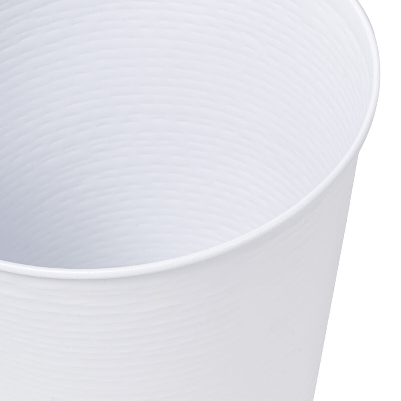 Remi Modern Classic Textured Steel 2-Gallon Wastebasket