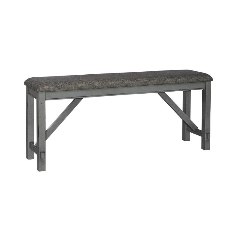 Liberty Furniture Counter Height Dining Bench Transitional Grey image number 0