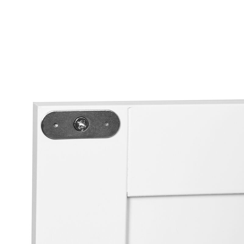 Hivvago Bathroom Floor Storage Cabinet with Double Door Adjustable Shelf