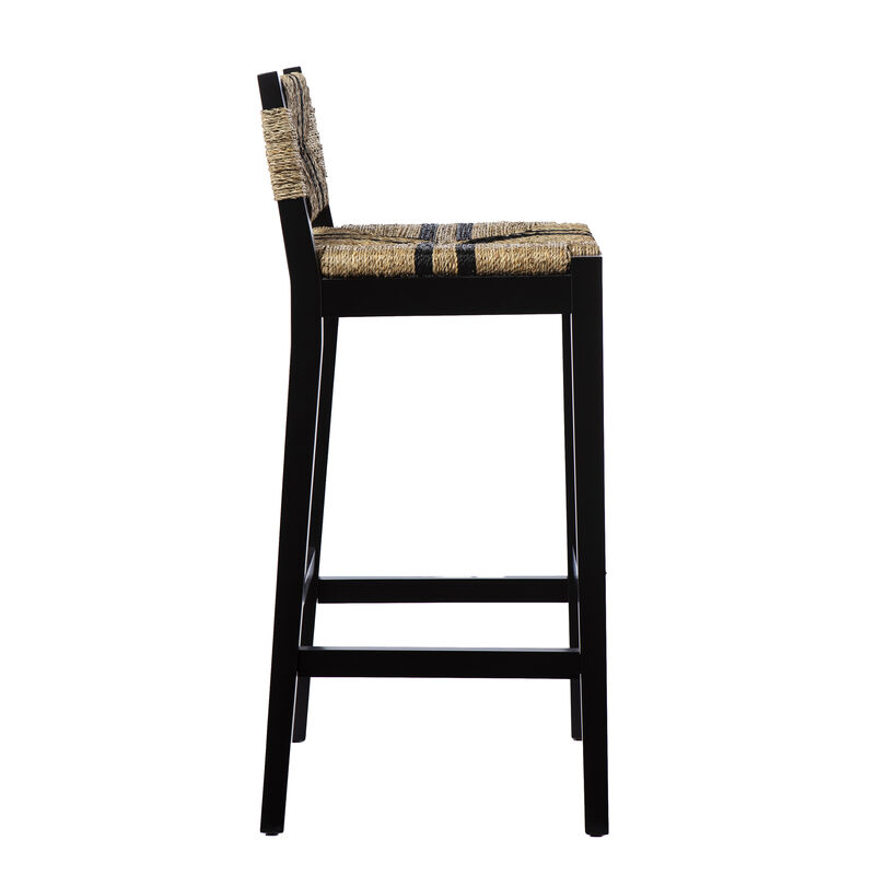 Gallacano Seagrass Barstools 2pc Set