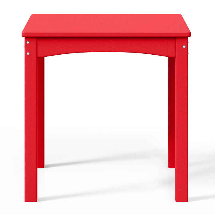 WestinTrends Kids 24" Wide HDPE Plastic Childrens Square Dinner Table