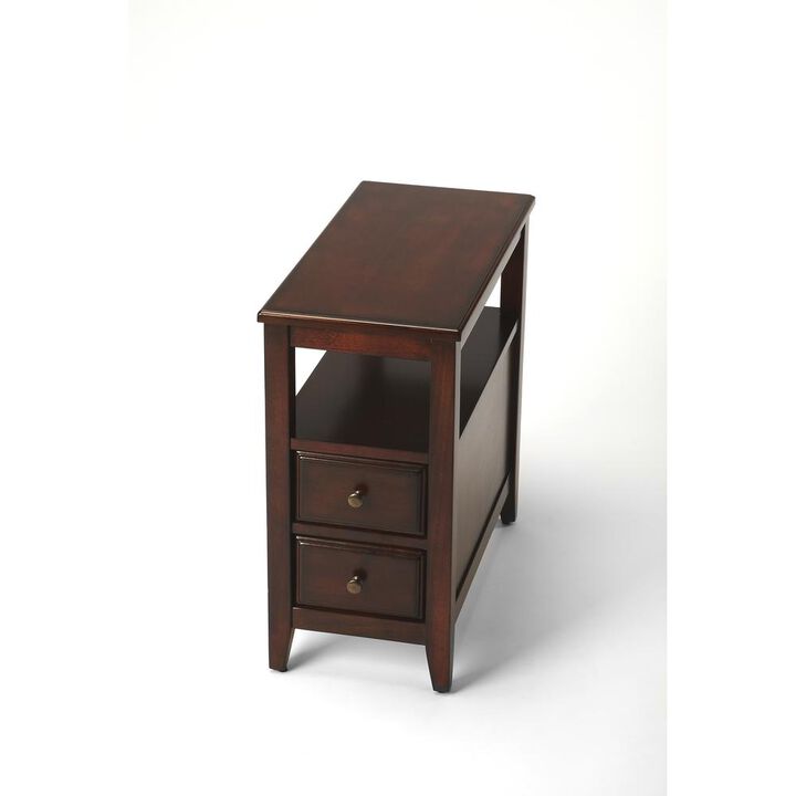 Butler Specialty Company Marcus Side Table with Storage, Dark Brown