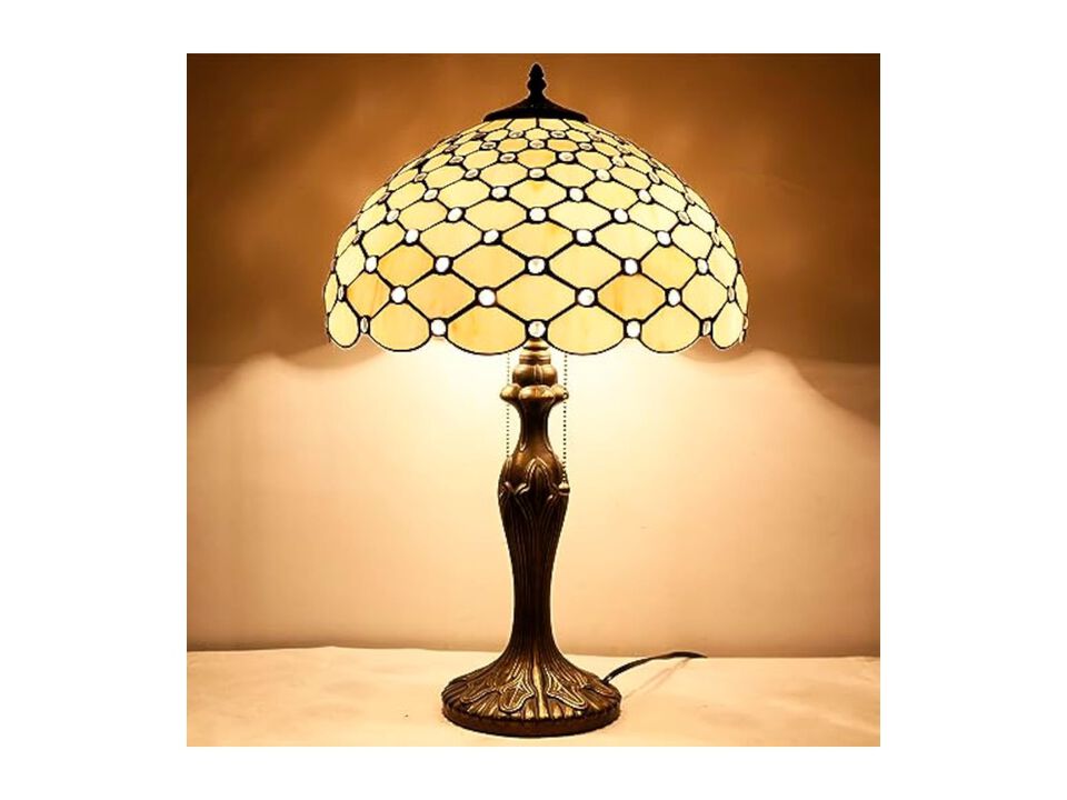 Tiffany Style Stained Glass Table Lamp For Living Room Bedroom Home Office