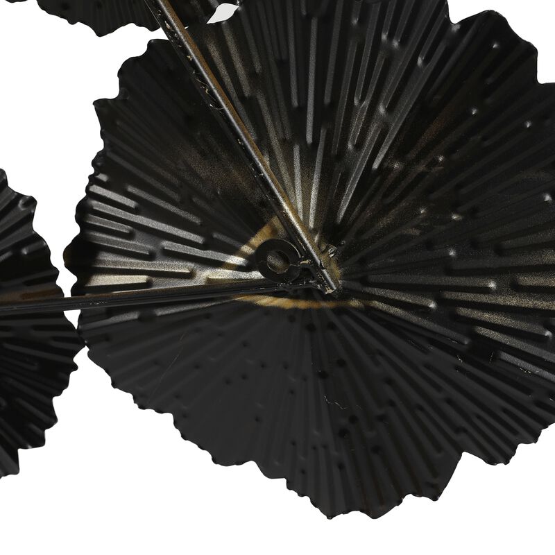 48" Abstract Lotus Metal Floral Wall Art Decor image number 7