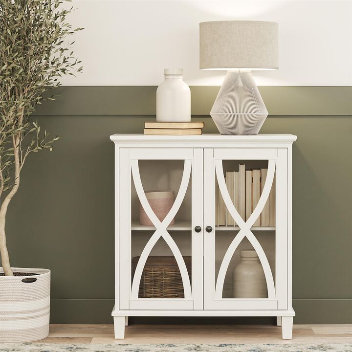 Celeste Accent Cabinet with Glass Doors