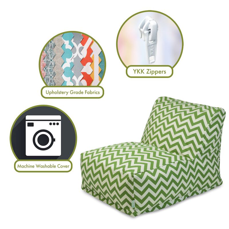 Majestic Home Goods Chair Lounger Chevron Sage