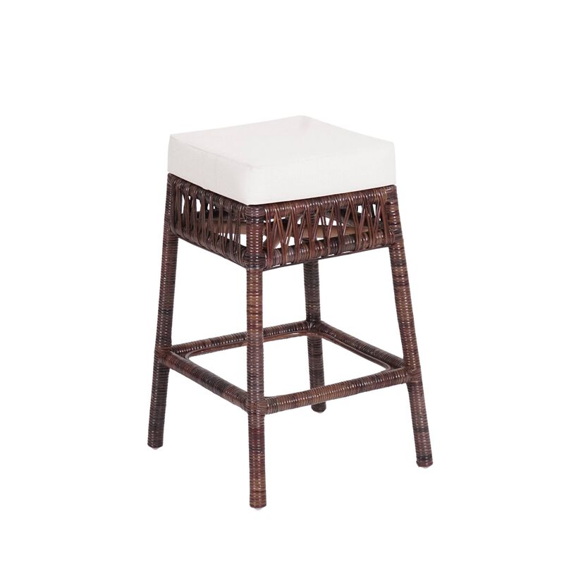 Bali Bohemian Basics Rattan Backless Bar Stool