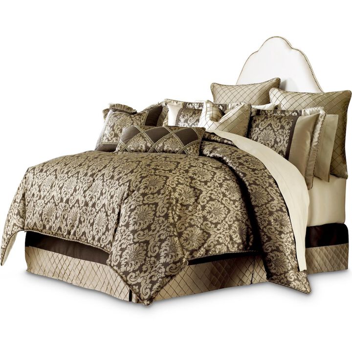 Michael Amini Imperial 9-Piece Queen Comforter Set - Bronze