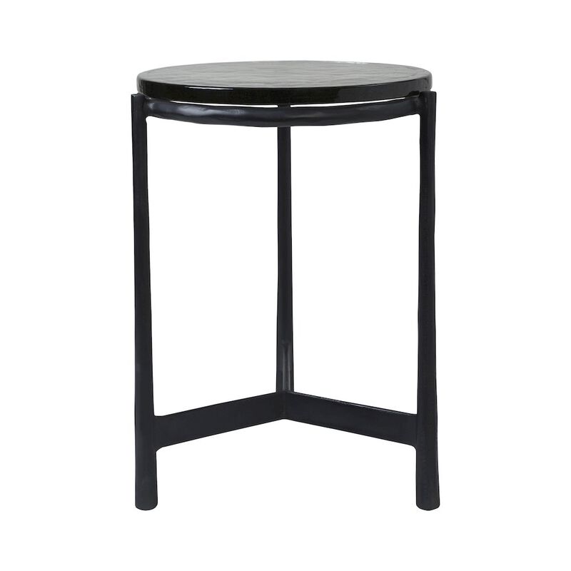 Renwil Avila Side Table In Black Color