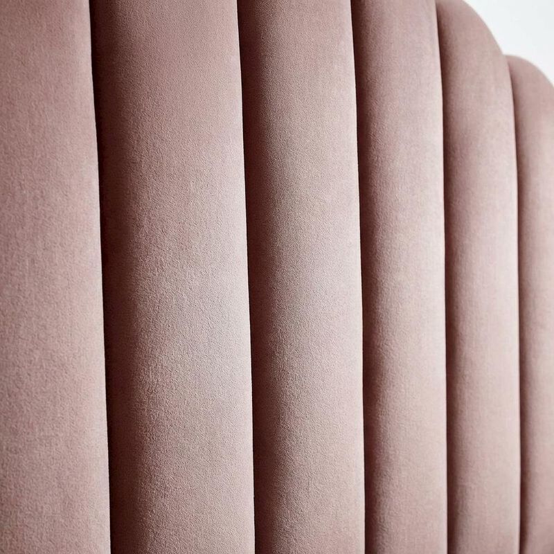 Pink Performance Velvet Headboard with Plush Upholstery and Elegant Design image number 4