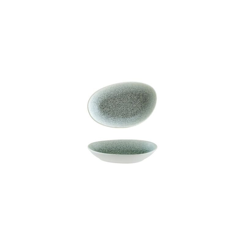 Luca Ocean Matte 6" x 4" x h:1" Organic Blue Vitrified Platter (Set of 2) image number 3
