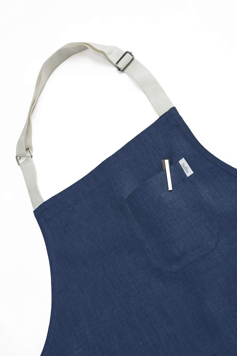 Solino Home 100% Pure Linen Apron - Kitchen Linen image number 2