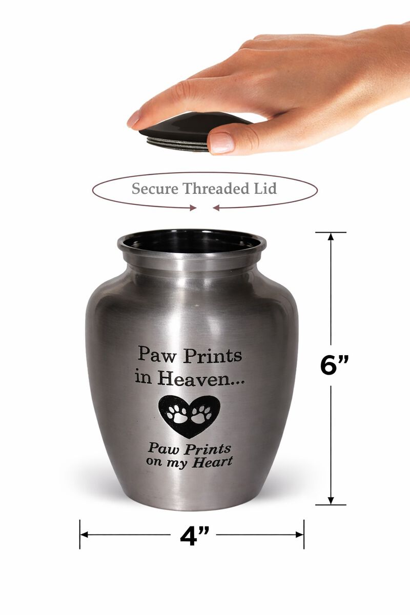 Paw Prints Pet Memorial Urn image number 2