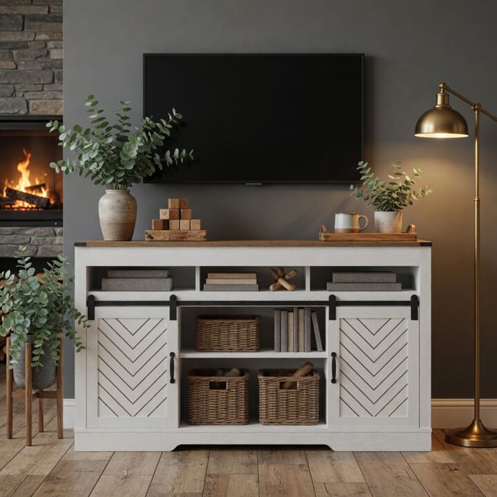 Wulcon Farmhouse TV Stand