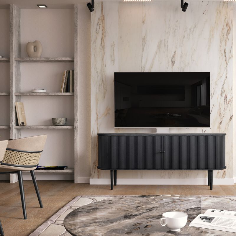 SLIDDO 71 Sideboard with sliding doors.