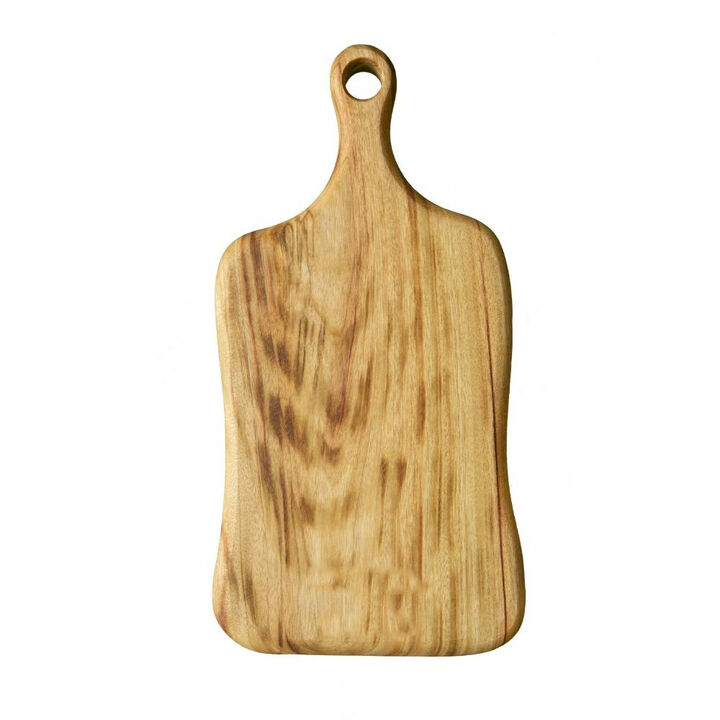 Handmade Wood Paddle Board with Natural Antibacterial Finish and Organic Edge Design