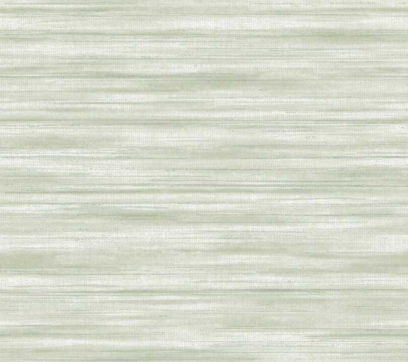 Brushed Linen Green Wallpaper