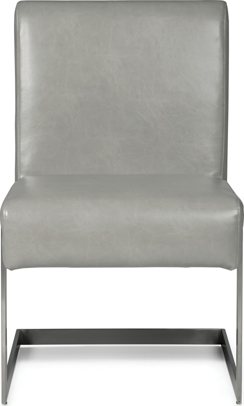 Coral Synthetic Leather Upholstered Dining Chair - Set of 2