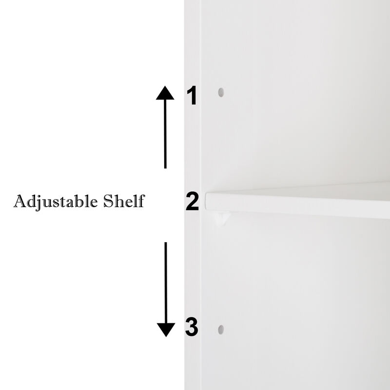 Double Door Mirror Bathroom Storage Cabinet, Wall-Mounted Organizer for Home