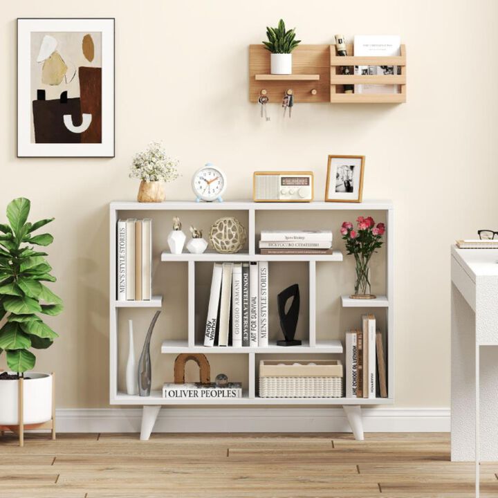 Hivvago Geometric Bookcase with Anti-Tipping Kit and Storage Shelving Unit