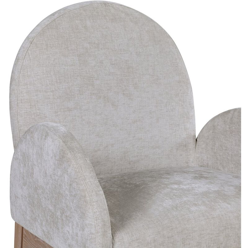 Meridian Furniture Waldorf Grey Chenille Fabric Dining Chair