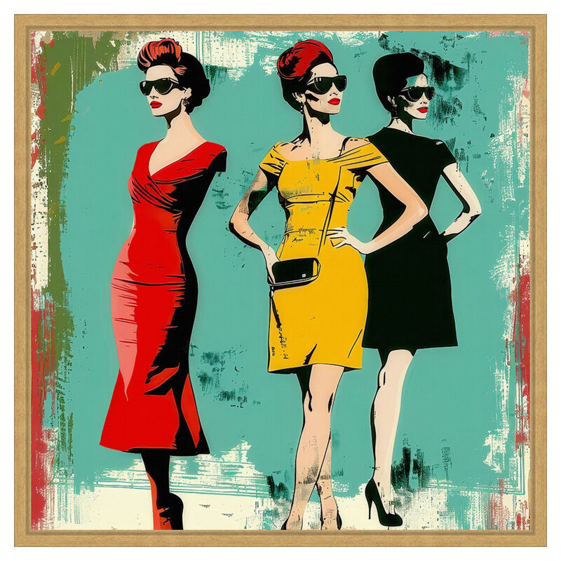 Fashion Trio 1 by Elan Studios Framed Canvas Wall Art