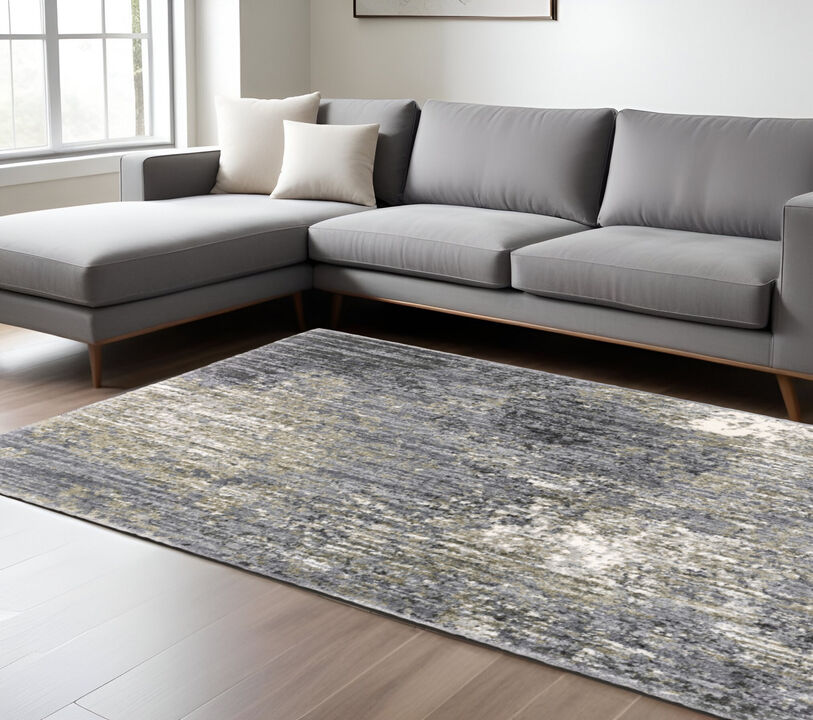 HomeRoots Abstract Shag Area Rug