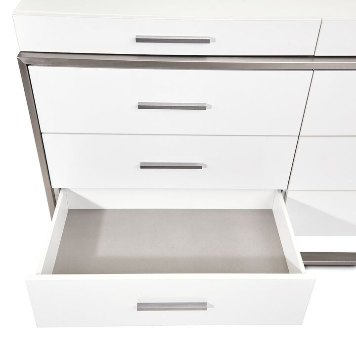 Michael Amini Marquee Dresser - Cloud White