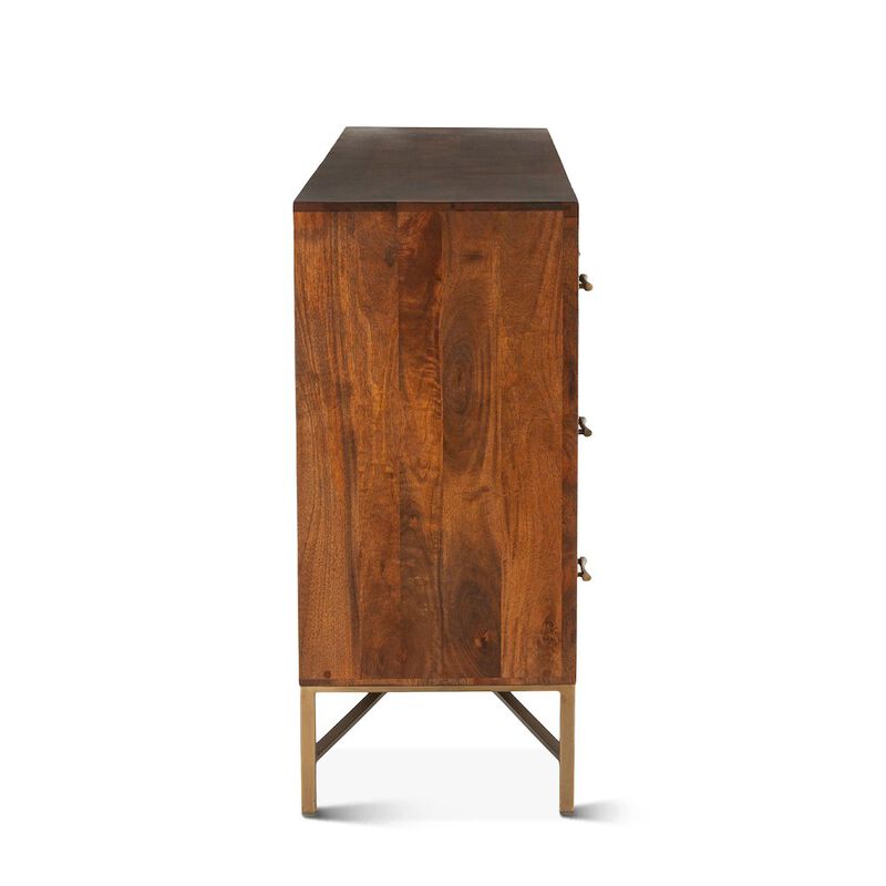 World Interiors Manhattan Retro Mid Century Wood Dresser