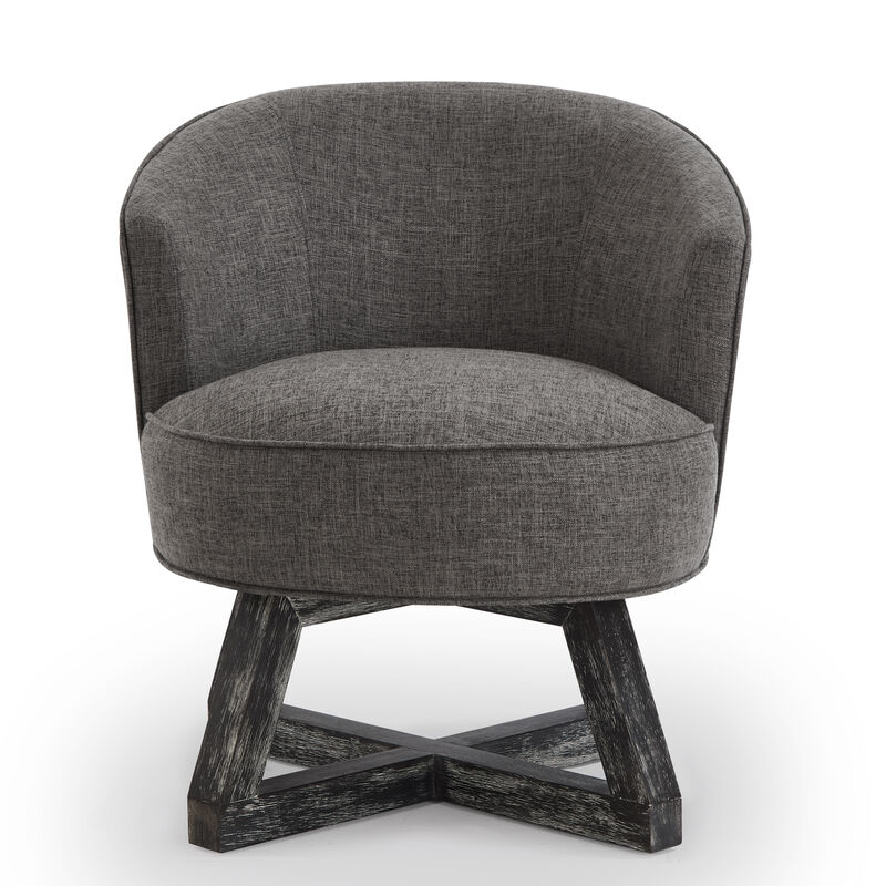 Merax Classic linen Fabric Swivel Accent Chair