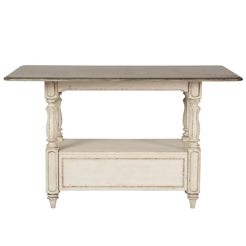 Liberty Furniture Magnolia Manor Gathering Table in Antique White image number 3