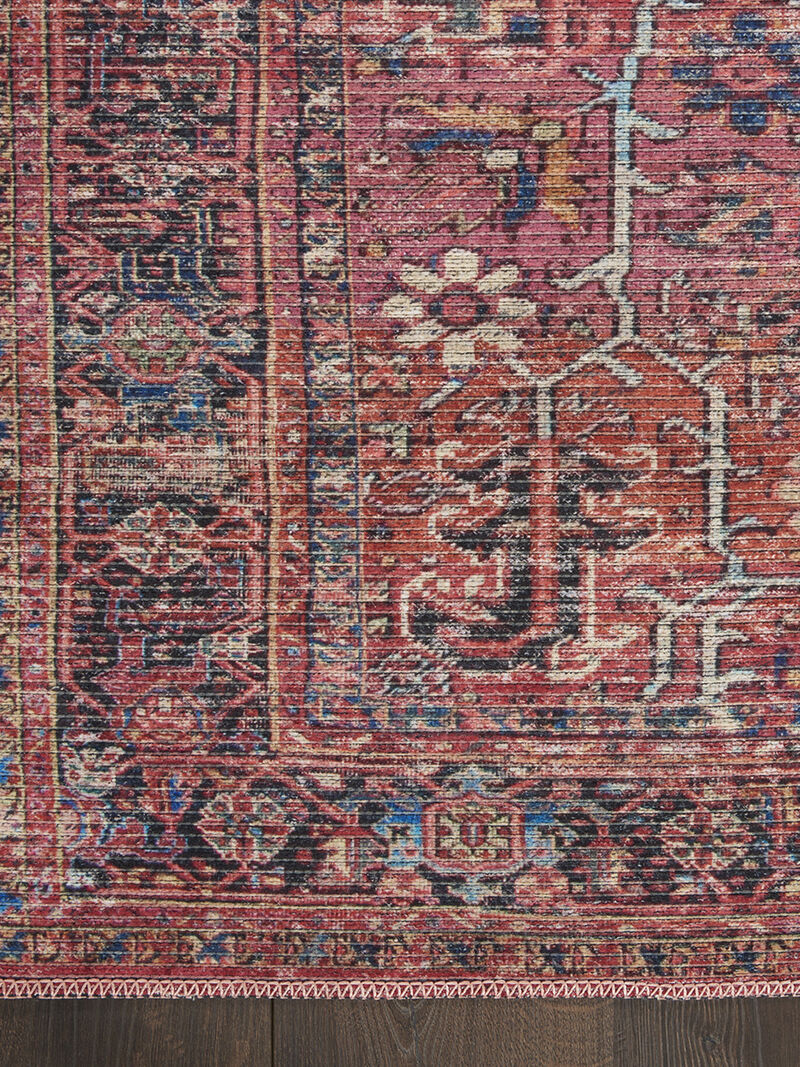 Machine Washable Series 1 SR102 Brick 9'2" x 12' Rug