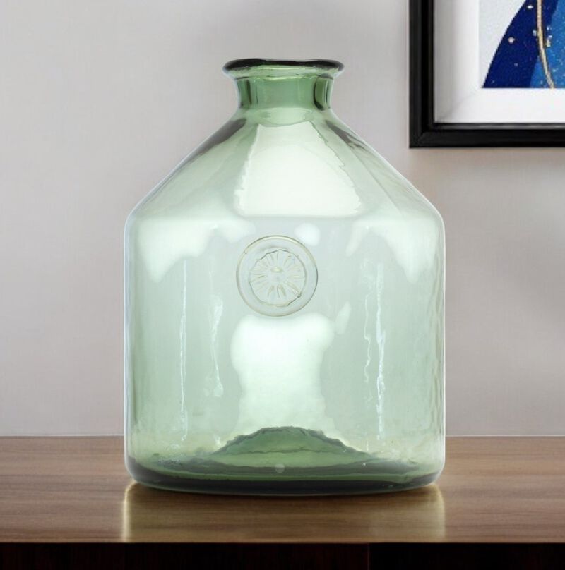 Decorative Cylinder Glass Vase &ndash; Modern Vase for Dining, Coffee Table, or Entryway