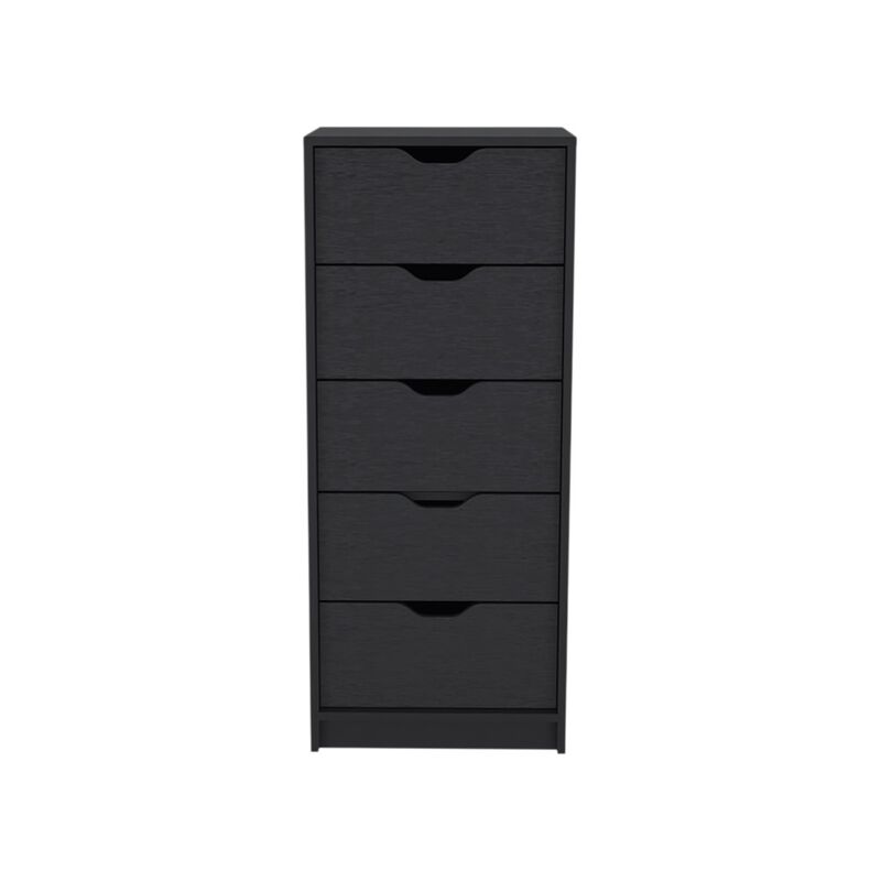 HomeRoots 18" Gray Five Drawer Standard Chest image number 0