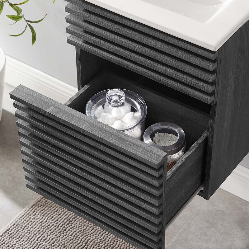 Render 18" Wall-Mount Bathroom Vanity image number 1