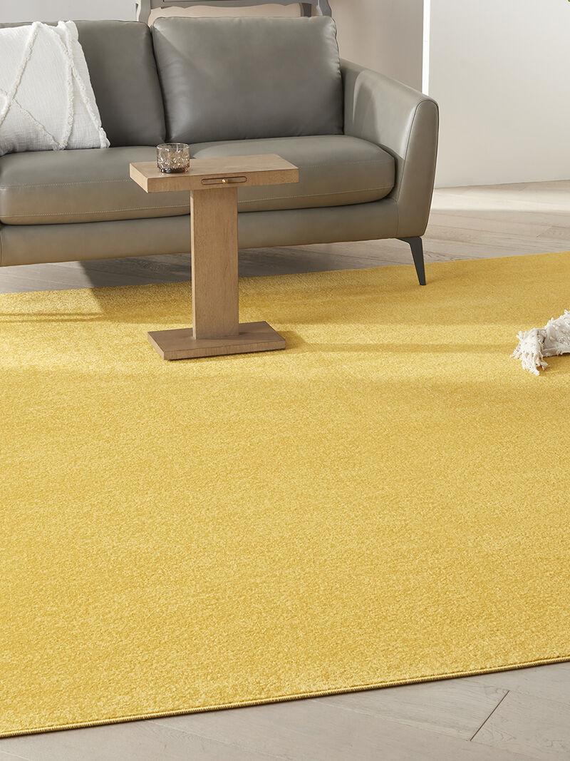 Nourison Essentials NRE01 Yellow 9' x Square Rug image number 7