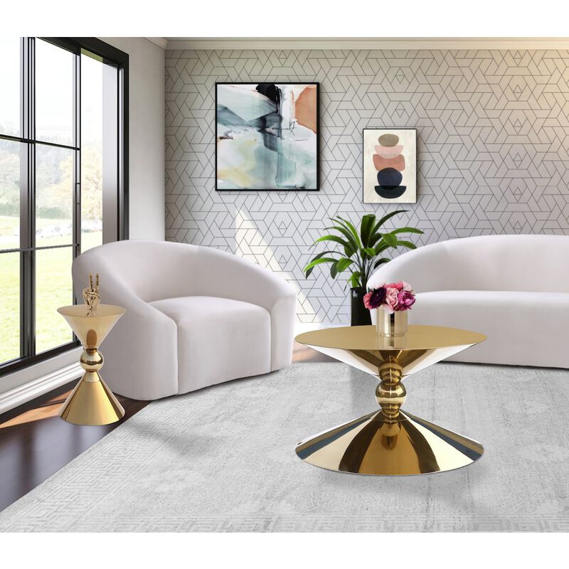 Meridian Furniture Malia Gold Coffee Table