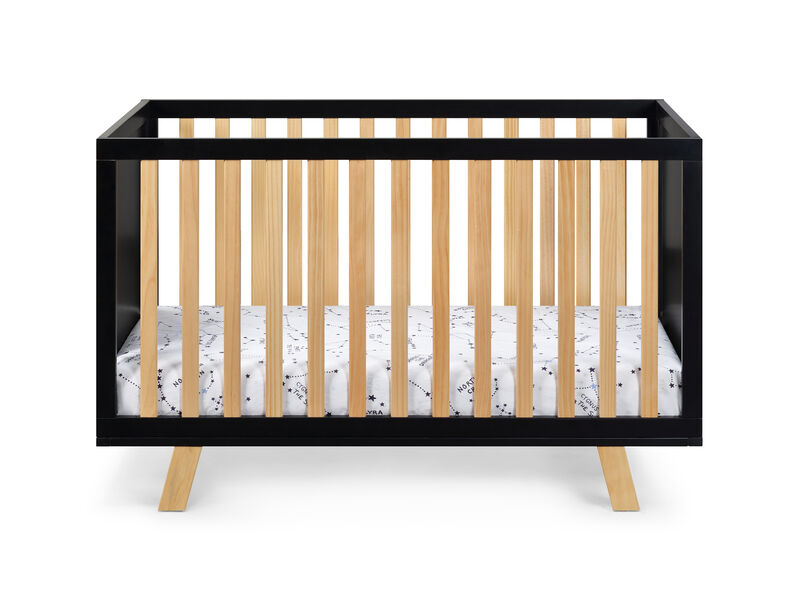 Suite Bebe Livia 3-in-1 Convertible Crib Black/Natural