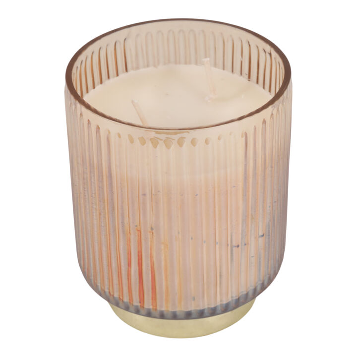 5" 18 Oz Vanilla Glass Candle