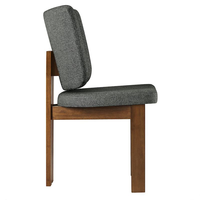 Alba Armless Upholstered Dining Chairs Set Of 2 image number 4