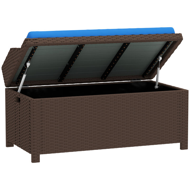 Hivvago Outdoor Storage Bench with Comfortable Cushion