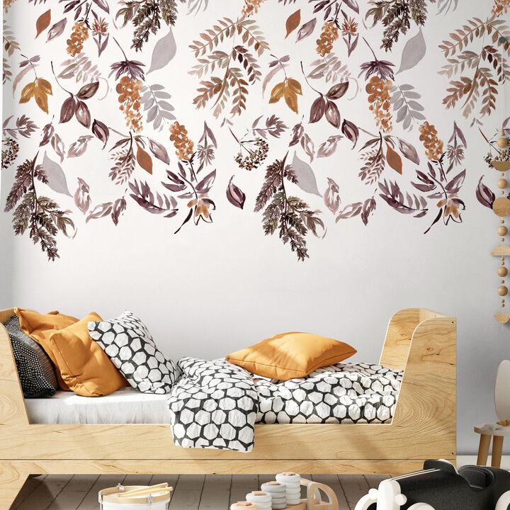 Day Dreamers Floral Brown Mural RB278