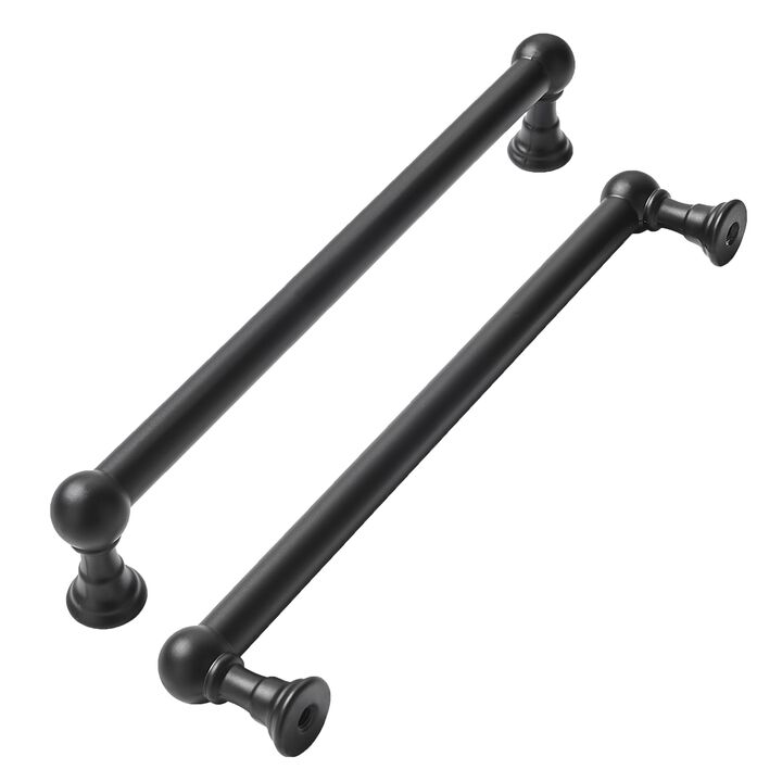 khtumeware 10 Pack 8 Inch Hole Center Matte Black Cabinet Pulls Heavy Duty Solid Cabinet Handles cabinets Dressers Kitchens Hand