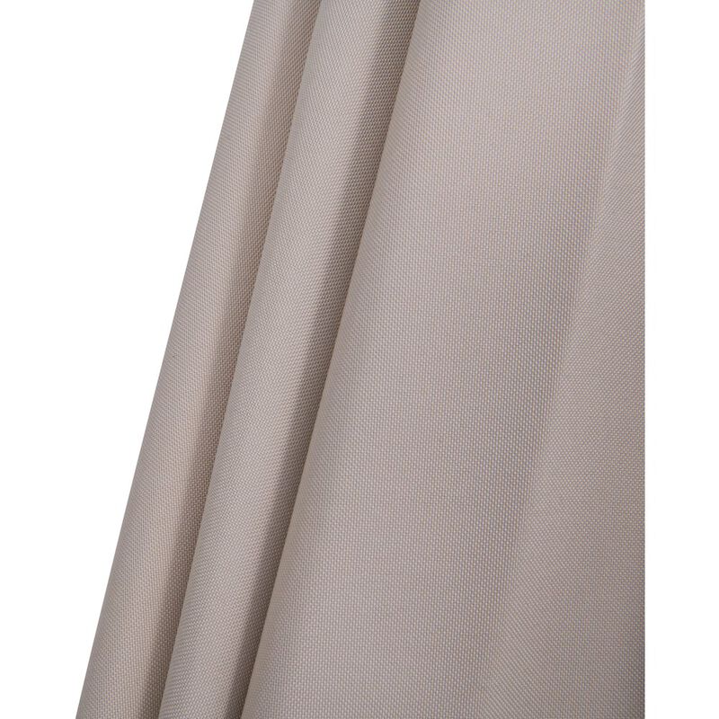 Meridian Furniture Fiji Beige Fabric / Matte White Aluminum Patio Umbrella with Base Sets