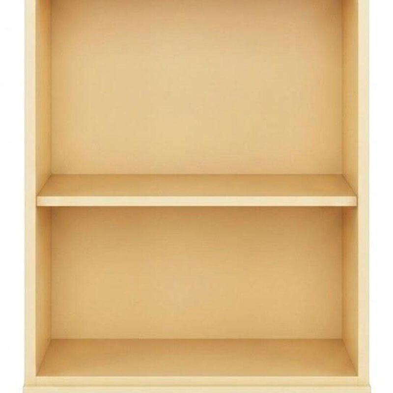 HomeRoots Solid Wood Adjustable Three Tier Library Bookcase image number 3