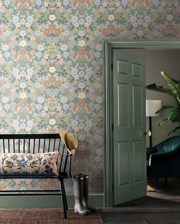 Bramble Garden Sage Peel & Stick Wallpaper